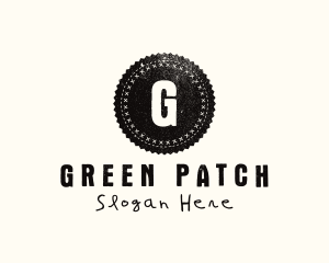 Grunge Circle Patch Stamp logo