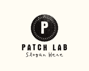 Grunge Circle Patch Stamp logo