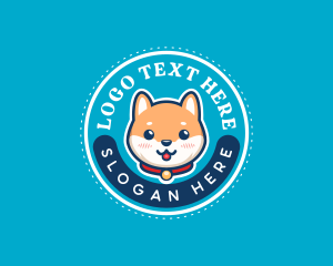 Cute Dog Grooming logo