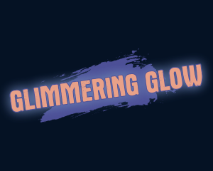 Paint Glow Wordmark logo design