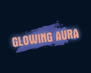 Paint Glow Wordmark logo design