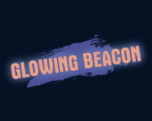 Paint Glow Wordmark logo design