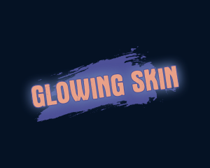 Paint Glow Wordmark logo design