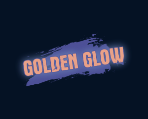 Paint Glow Wordmark logo design