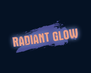Paint Glow Wordmark logo design