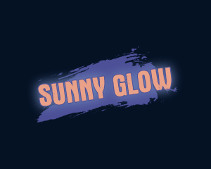 Paint Glow Wordmark logo design