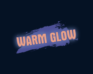 Paint Glow Wordmark logo design