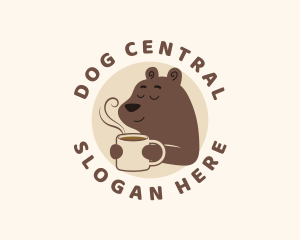 Hot Coffee Bear logo design