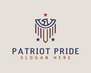 Abstract Eagle Patriot logo design