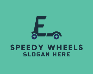 Scooter Ride Letter E logo