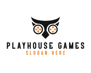 Owl Game Controls logo design