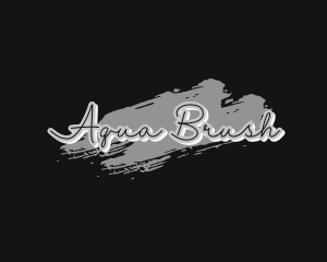 Paintbrush Graffiti Brush logo design