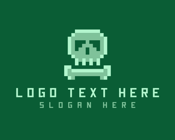 Pixelated logo example 2