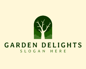 Nature Tree Forest logo design