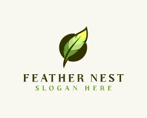 Feather Writer Author logo design