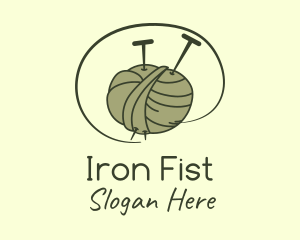 Knitting Needle Thread Logo