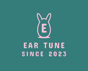 Easter Egg Rabbit logo design