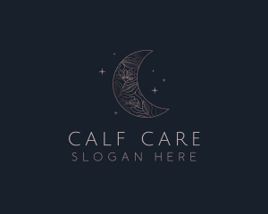 Moon Night Floral Logo