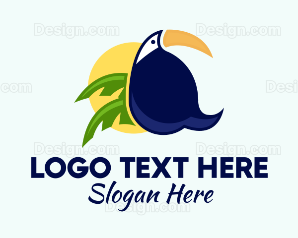 Tropical Jungle Toucan Logo