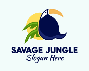 Tropical Jungle Toucan  logo design