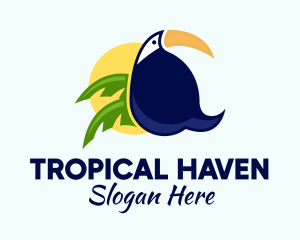 Tropical Jungle Toucan  logo design
