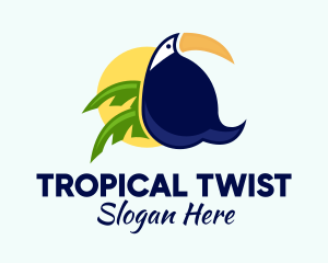 Tropical Jungle Toucan  logo design