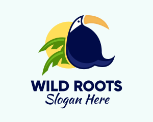 Tropical Jungle Toucan  logo design