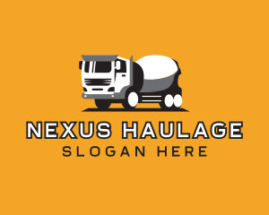 Cement Mixer Truck logo design