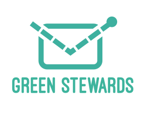 Green Email Envelope logo design