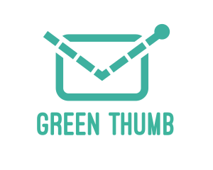 Green Email Envelope logo design