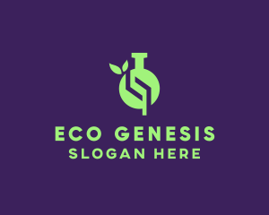 Green Eco Science Lab logo design