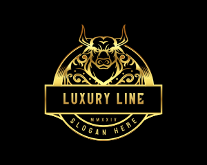 Luxury Butcher Bull logo design