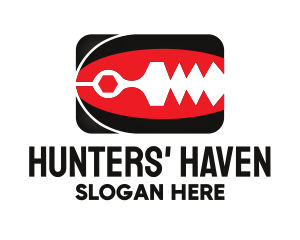 Trap Hunter Teeth logo design