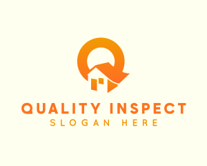 House Sun Letter Q logo design