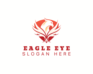 Eagle Wing Shield logo design