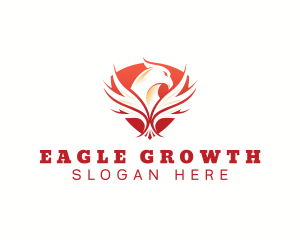 Eagle Wing Shield logo design