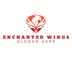 Eagle Wing Shield logo design