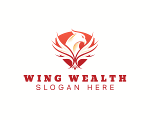 Eagle Wing Shield logo design