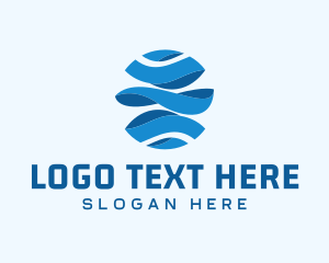 3D Wave Globe logo