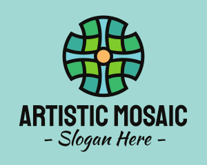 Cross Mosaic Pattern logo