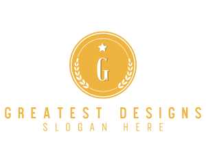 Premium Badge Letter logo