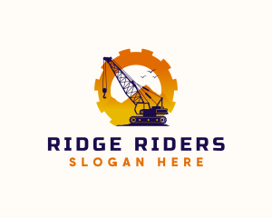 Crane Construction Builder logo design