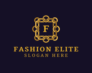 Luxurious Chain Jewelry Accessory logo design