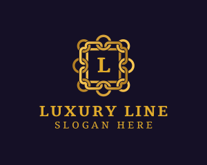 Luxurious Chain Jewelry Accessory logo design