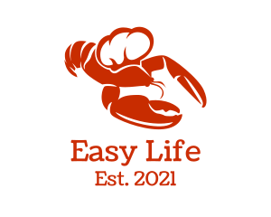 Red Chef Lobster logo design