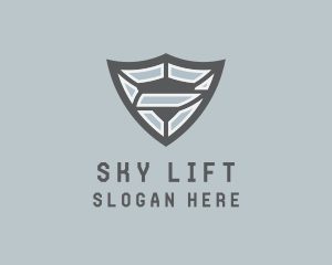 Industrial Business Shield  logo design