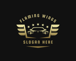 Golden Car Wings logo