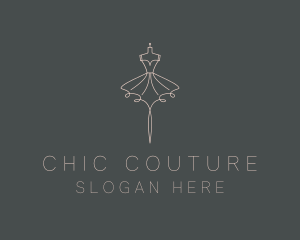 Dress Fashion Mannequin  logo design