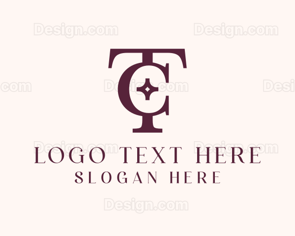 Fashion Letter TC Monogram Logo