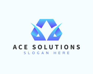 Modern Business Letter A logo design